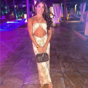 MESHKI Arisa Halter Midi Dress